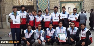 به مناسبت شصت وهشتمین سال تاسیس سازمان جوانان هلال احمر:

حضور شورای اجرایی و اعضای فعال کانون هلال احمر در نمازجمعه