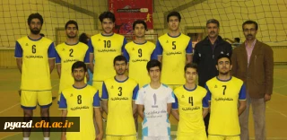 کسب مقام سوم تیم والیبال دانشگاه فرهنگیان در اولین المپیاد ورزشی دانشگاه های استان یزد