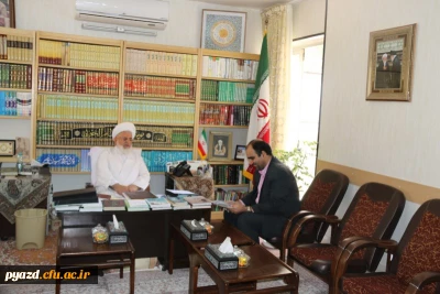 دیدار مدیر امور پردیس های استان با امام جمعه و نماینده ولی فقیه در استان یزد