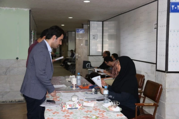 بازدید مسئولین دانشگاه فرهنگیان و اداره کل آموزش و پرورش استان از روند انجام مصاحبه استخدامی مستخدمان پیمانی آموزش و پرورش سال97 7