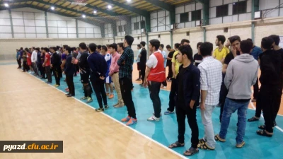 افتتاحیه مسابقات فوتسال بین کلاسی پردیس شهیدان پاک نژاد یزد