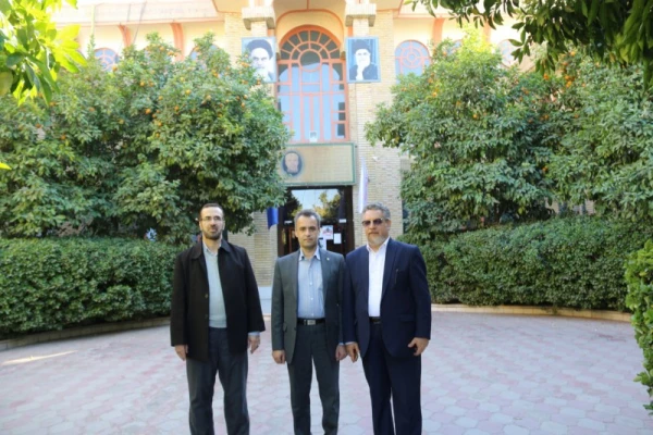 بازدید دکتر کچوئیان معاون نظارت، ارزیابی و تضمین کیفیت دانشگاه فرهنگیان و دکتر دلقندی مشاور رئیس دانشگاه و مدیرکل حراست دانشگاه فرهنگیان از پردیس های استان یزد
 3