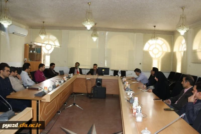 برگزاری جلسه هماهنگی امتحانات پایان ترم دانشجویان پردیس شهیدان پاک نژاد یزد