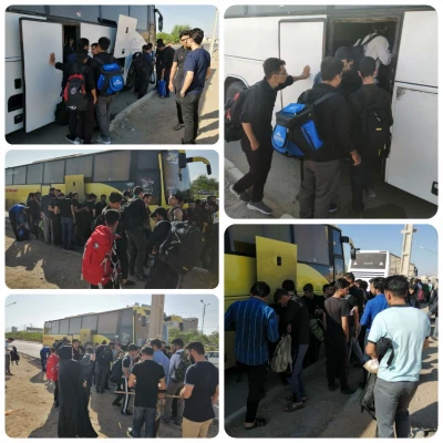 گزارش حضورکاروان دانشجو معلمان پردیس شهیدان پاک نژاد یزد در مراسم راهپیمایی اربعین حسینی 6