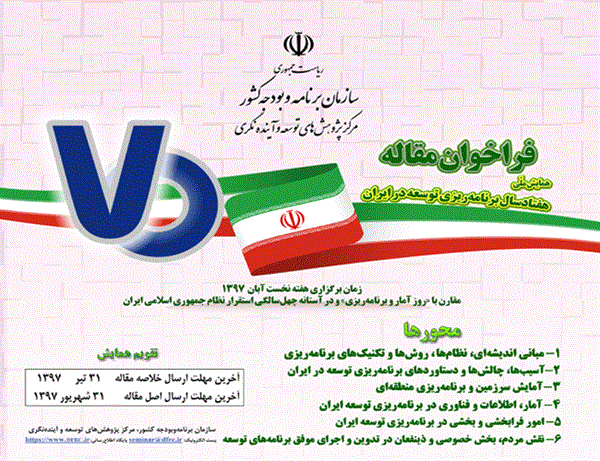 فراخوان همایش ملی هفتاد سال برنامه ریزی توسعه در ایران